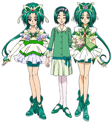 Yes! Pretty Cure 5 GoGo! Yes! Precure 5 GoGo! Cure Mint green Cosplay  Costume